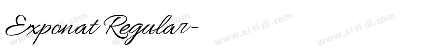 Exponat Regular字体转换